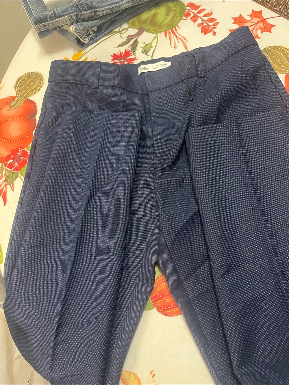 Zara Men's Dark Navy Dress Pants